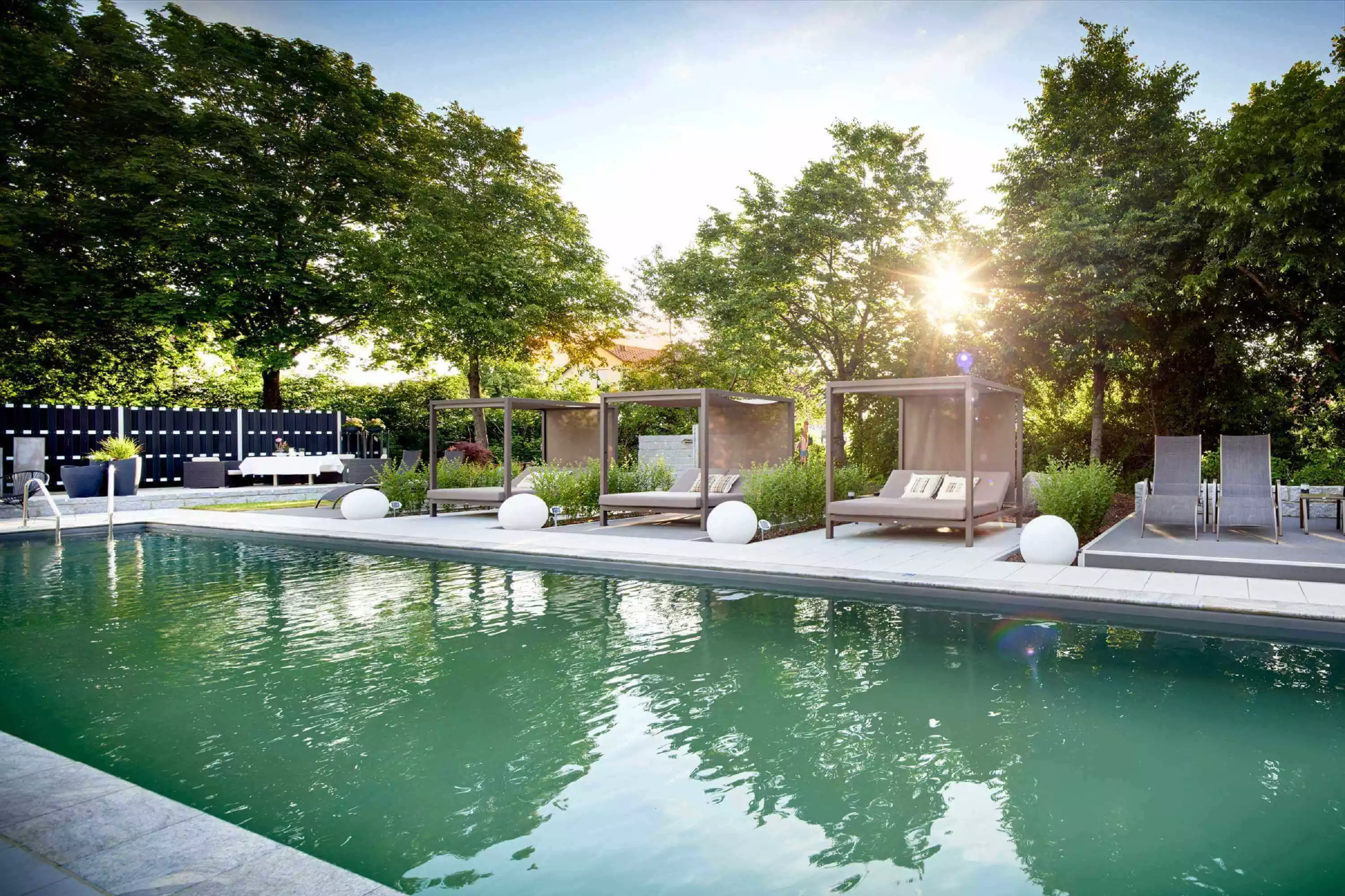 SPA Naturpool im Wellnesshotel Götzfried Garden & Spa